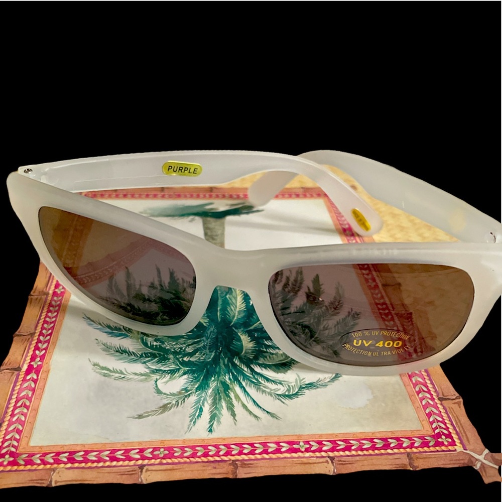 Purple glow in the dark sunglasses